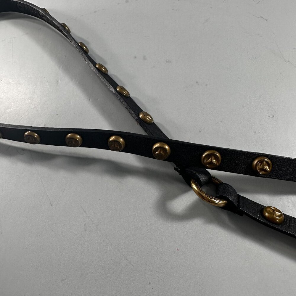 Michael Kors D Ring Statement Belt Skinny Studded Leather Accent Accessories - Picture 11 of 12